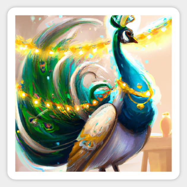 Peacock sticker store